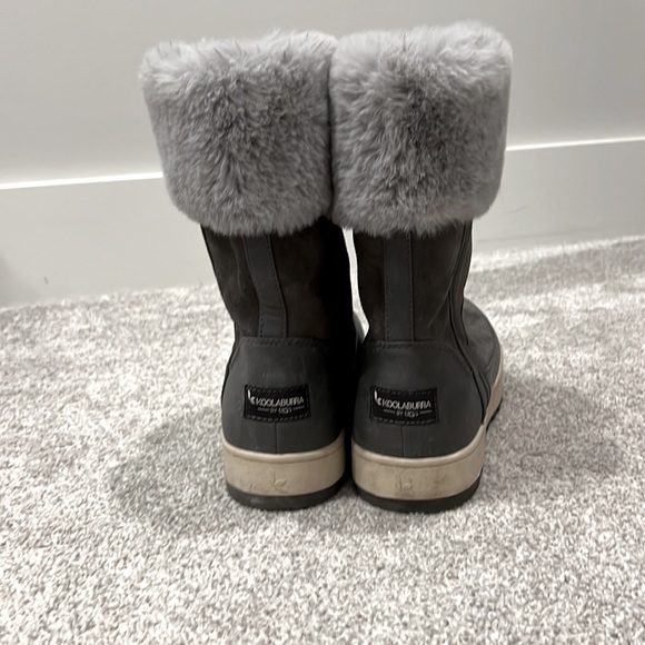 Koolaburra Ugg winter suede fur boots - Picture 4 of 6